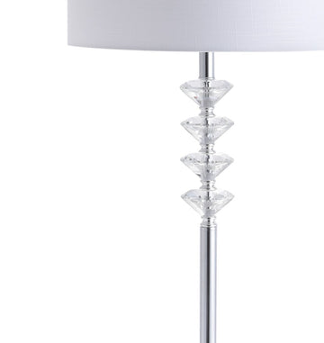 Mia 60.5" Crystal/Metal LED Floor Lamp - JONATHAN Y